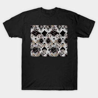 Black White Tiger Lilies T-Shirt